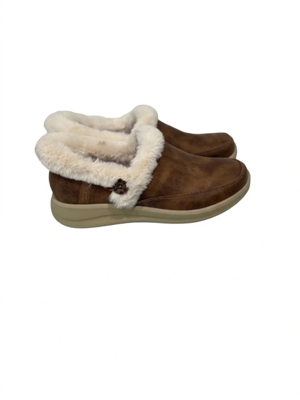 Skechers Slip-ins: Cozy Escape Faux-Fur Slippers | Size 8.5 - Picture 2 of 7